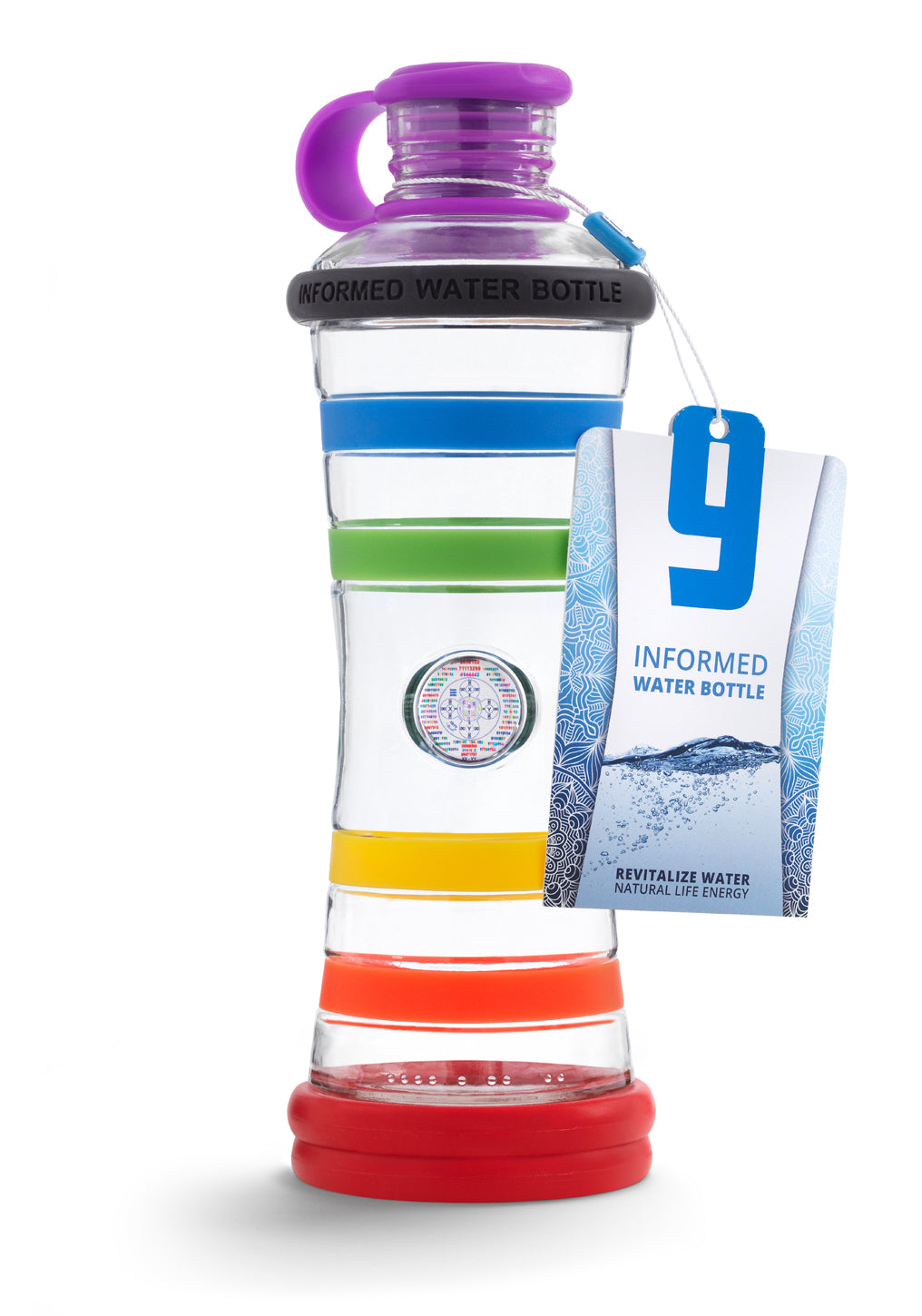 Chakra Wasserflasche - Rainbow