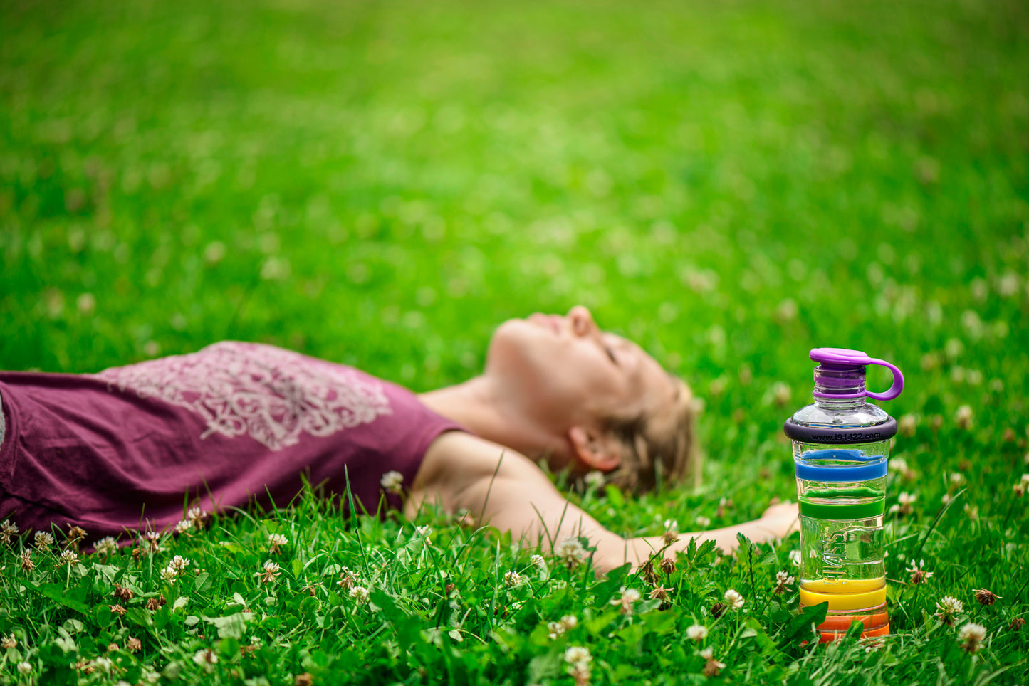 Chakra Wasserflasche - Rainbow
